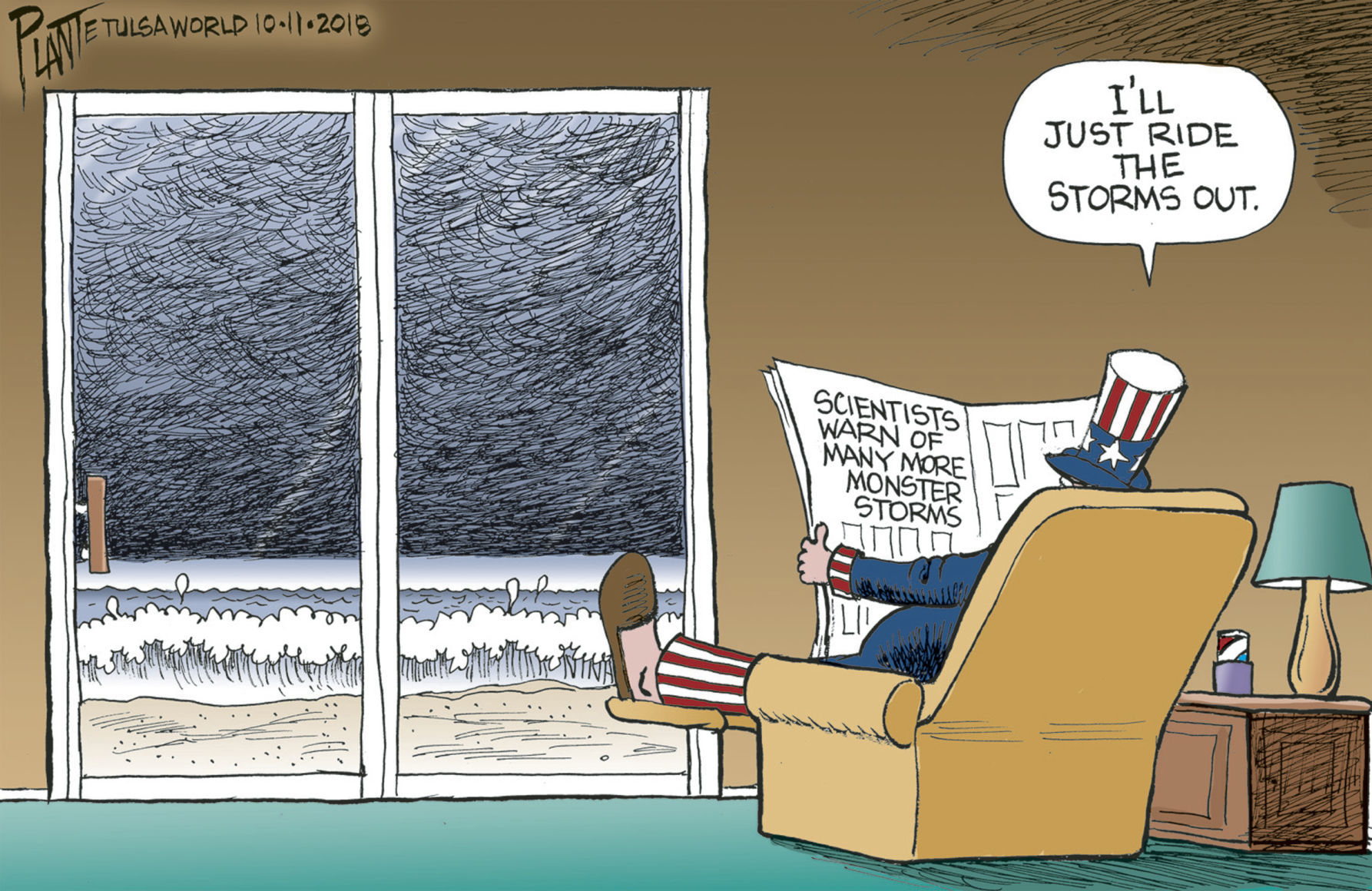 Bruce Plante Cartoon: Storm